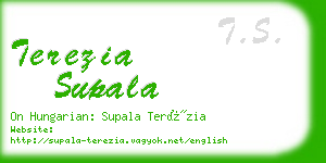 terezia supala business card